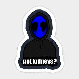 Eyeless Jack Got Kidneys? Sticker